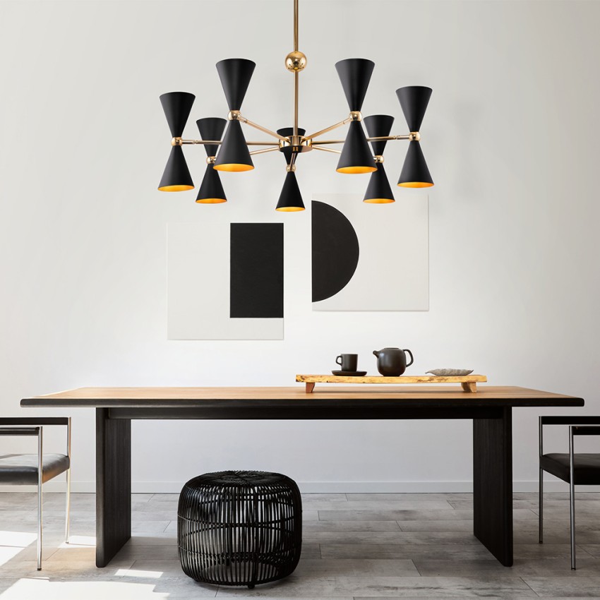 Hanglamp met draaiende kegelvormige lichtdiffusers Vesper Maytoni Verkoop Hanglamp met draaiende kegelvormige lichtdiffusers Vesper Maytoni Verkoop