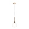 Lampe suspendue sphère verre blanc plafond cuisine salon Erich Maytoni Vente