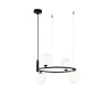 Moderne plafondlamp met hangende ring en 4 bollen Ring Maytoni Aanbod
