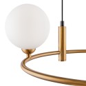 Moderne plafondlamp met hangende ring en 4 bollen Ring Maytoni Voorraad