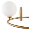 Moderne plafondlamp met hangende ring en 4 bollen Ring Maytoni Voorraad