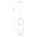 Moderne plafondhanglamp bollen Ring Maytoni Kosten