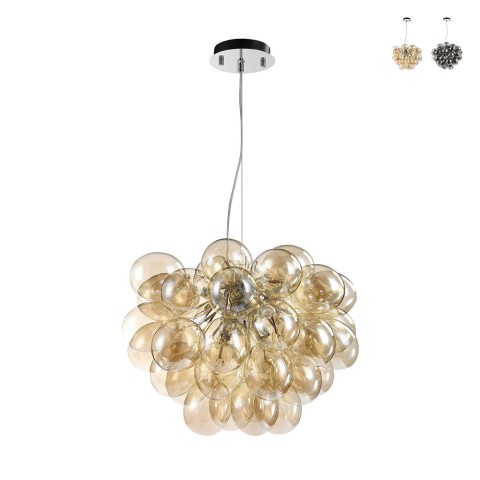 Lampe pendentif moderne Balbo Maytoni avec sphères suspendues en grappes Promotion