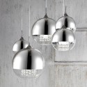 Moderne design hanglamp met glazen bollen chroom Fermi Maytoni Catalogus