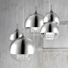 Moderne design hanglamp met glazen bollen chroom Fermi Maytoni Catalogus