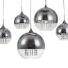 Moderne design hanglamp met glazen bollen chroom Fermi Maytoni Aanbod