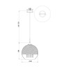 Suspension plafond sphère Ø 30cm verre chromé Fermi Maytoni Catalogue