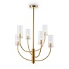 Suspension moderne style chandelier 6 lumières cylindres Arco Maytoni Vente