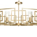 Gouden hanglamp plafond woonkamer 8 lichten Bowi Maytoni Aanbod