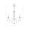 Klassieke kristallen kandelaar plafondlamp 6 lampen Grace Maytoni Verkoop