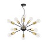 Zwarte hanglamp plafond met 12 fittingen Jackson Maytoni Verkoop