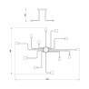Plafonnier moderne style minimaliste Gilbert Maytoni Réductions