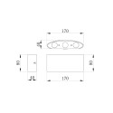 Maytoni Strato LED Wandlamp 6W voor Tuin Buitenverlichting Voorraad