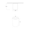 Spot plafond blanc pour cuisine et salon Slim Maytoni Offre