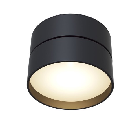 Moderne ronde plafondlamp zwart LED-verlichting verstelbaar Onda Maytoni Aanbieding