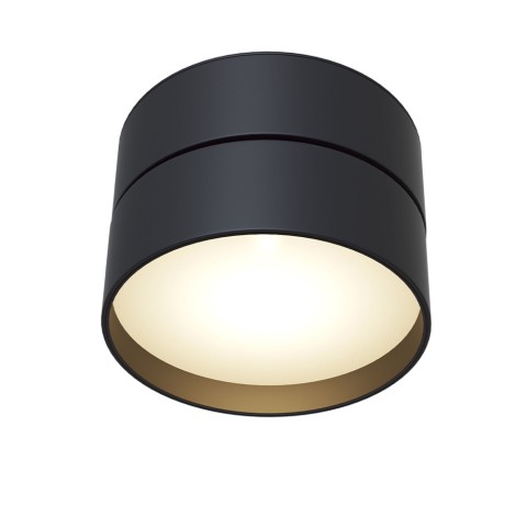 Moderne ronde zwarte LED verstelbare plafondlamp Onda Maytoni Aanbieding