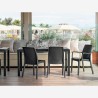 Chaise en polyrotin empilable pour bar jardin intérieur extérieur Virginia BICA Prix