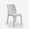 Chaise en polyrotin empilable pour bar jardin intérieur extérieur Virginia BICA 