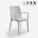 Set van 18 stapelbare polyrotan stoelen met armleuningen Indiana Bica Korting