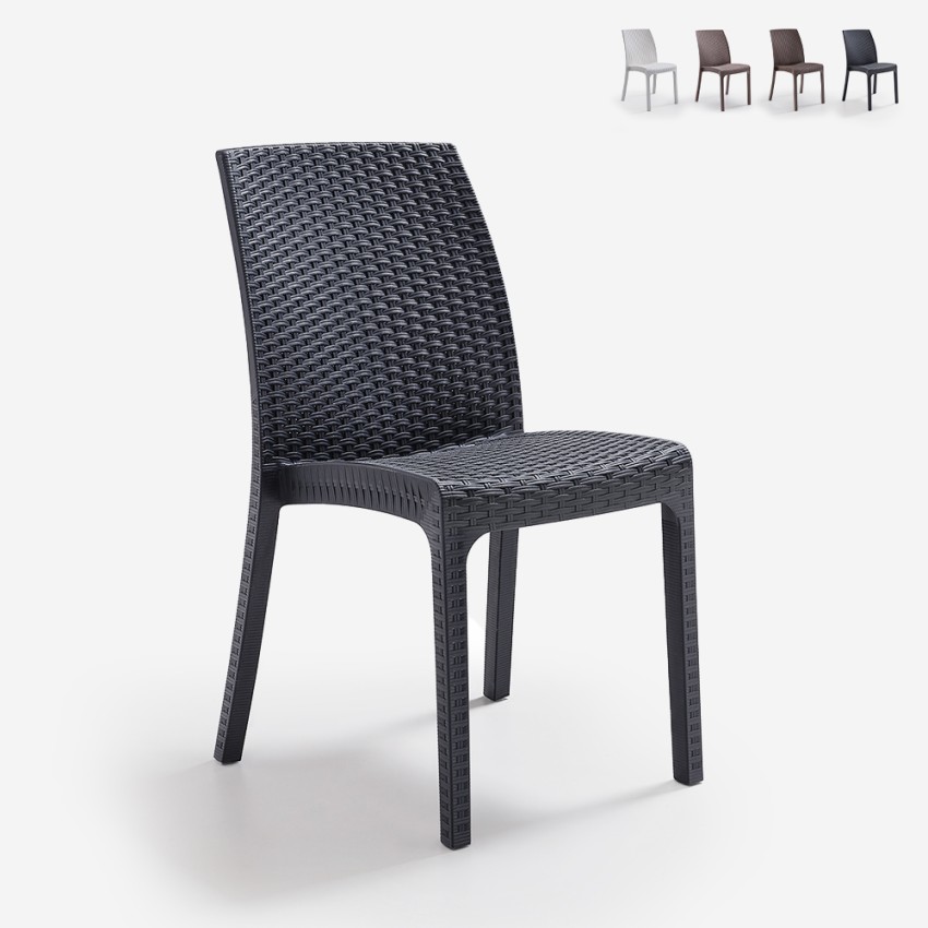 Lot de 19 chaises de bar de jardin empilables en ployrotin Virginia Bica Promotion Lot de 19 chaises de bar de jardin empilables en ployrotin Virginia Bica Promotion