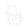 Set van 23 moderne en stapelbare stoelen Matrix BICA voor restaurant of bar Kosten