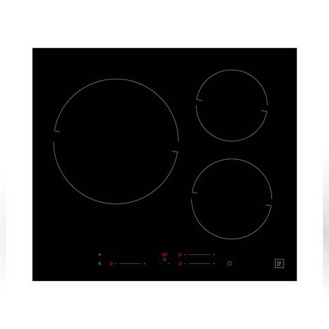 Plaque de cuisson à induction 3 foyers à encastrer Cuisine Fabita BSS 630 T