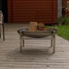 Brasero pour barbecue de jardin extérieur en acier couleur rouille Crate 
