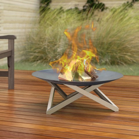 Brasero de jardin, cheminée, barbecue à bois pour extérieur Futura