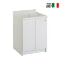 Wasmeubel 60x60cm met wasbak en deksel Edilla Montegrappa Verkoop