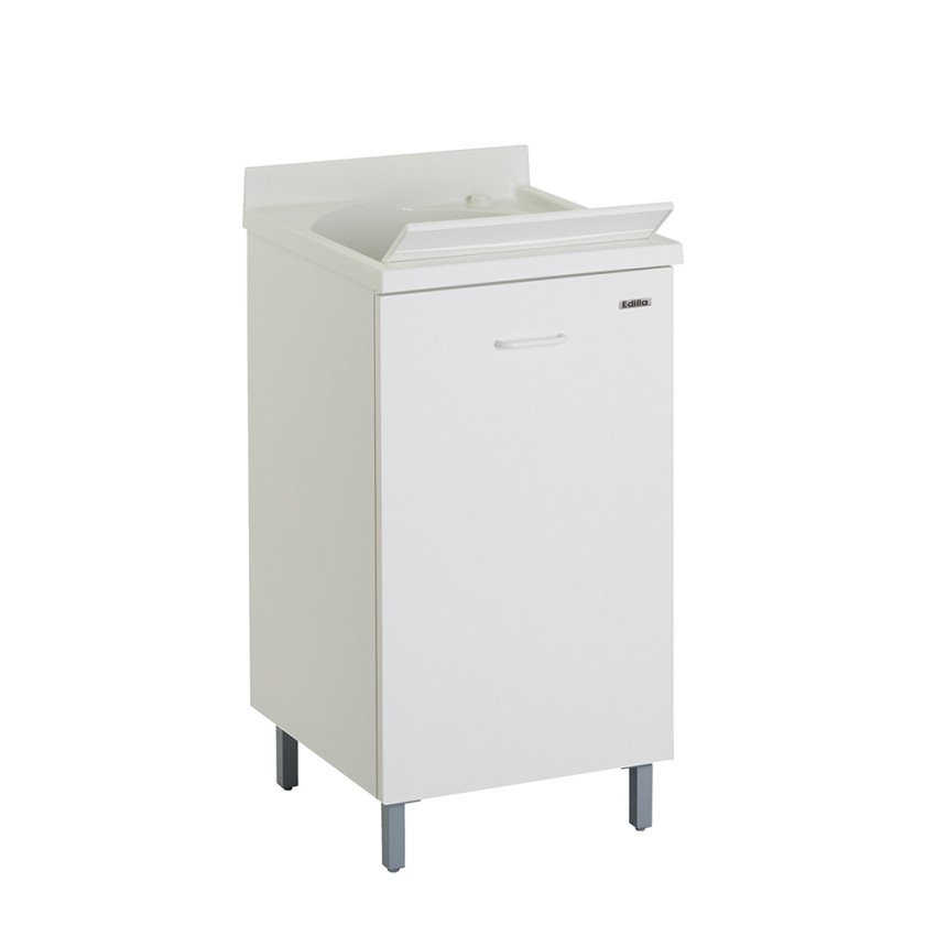 Meuble de buanderie avec évier 1 porte 45x50cm avec planche à laver Edilla Montegrappa Promotion