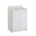 Meuble de buanderie avec bac en bois 2 portes 60x50cm Edilla Montegrappa Offre