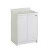 Meuble de buanderie avec bac en bois 2 portes 60x50cm Edilla Montegrappa Offre