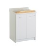 Meuble de buanderie avec bac en bois 2 portes 60x50cm Edilla Montegrappa Promotion
