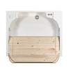 Meuble planche à laver en bois 2 portes 60x50cm Edilla Montegrappa buanderie Catalogue