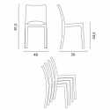 Ronde salontafel wit 70x70 cm met stalen onderstel en 2 transparante stoelen B-Side Spectre 
