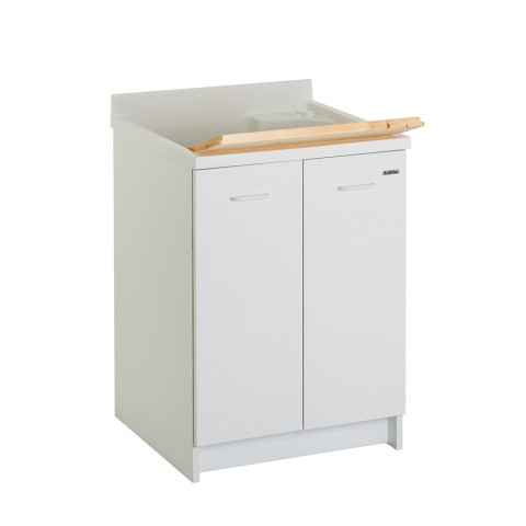 Wasmeubel met 2 deuren 60x60cm wastafel hout plank Edilla Montegrappa Aanbieding