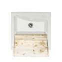 Meuble de buanderie mobile 63x60 cm avec lavabo en céramique 2 portes Acqua Edilla Choix