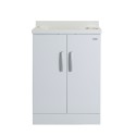 Meuble lavabo extérieur avec planche 2 portes 60x50cm Piuvella Montegrappa Remises