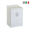 Meuble lavabo extérieur avec planche 2 portes 60x50cm Piuvella Montegrappa Vente