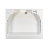 Meuble lavabo extérieur avec planche 2 portes 60x50cm Piuvella Montegrappa Réductions