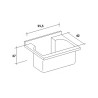 Meuble lavabo extérieur avec planche 2 portes 60x50cm Piuvella Montegrappa Modèle