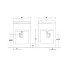 Meuble lavabo extérieur avec planche 2 portes 60x50cm Piuvella Montegrappa Choix