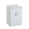Meuble lavabo extérieur avec planche 2 portes 60x50cm Piuvella Montegrappa Promotion