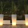 LED Solar Buitenplantenbak met RGB Licht Arkema Tondo h86 Aanbieding