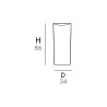 LED Solar Buitenplantenbak met RGB Licht Arkema Tondo h86 Korting