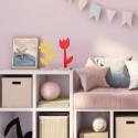Objet déco fleur colorée style pop art pour étagère de salon Margherita Remises