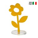 Objet déco fleur colorée style pop art pour étagère de salon Margherita Catalogue