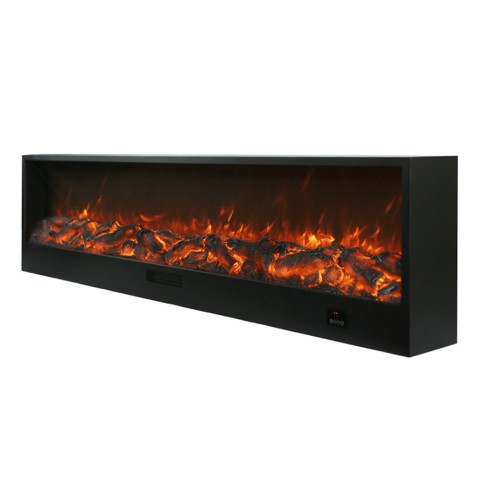 Cheminée électrique moderne encastrable 1500W 300cm chaleur 6 niveaux Etna Promotion