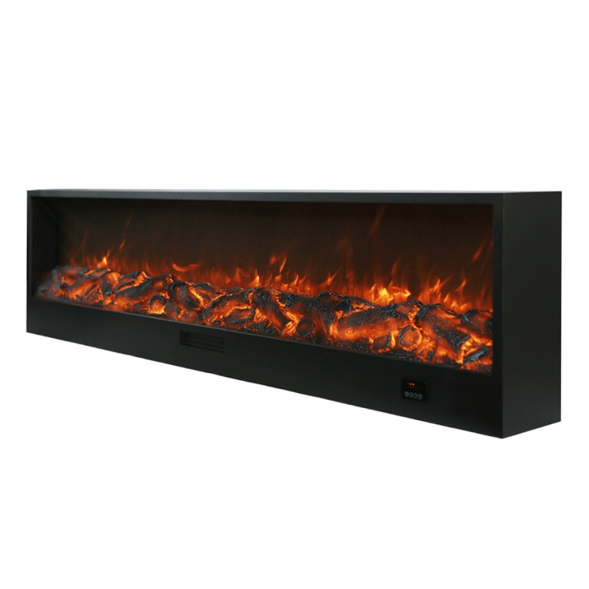 Moderne elektrische inbouwhaard 1500W 300cm warmte 6 niveaus Etna Aanbieding Moderne elektrische inbouwhaard 1500W 300cm warmte 6 niveaus Etna Aanbieding