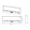 Elektrische haard 1500W vrijstaand en inbouw 50x20x50,7cm Vulture Catalogus
